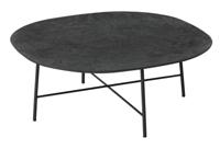 DTP Home Semi Ronde Salontafel Soho Betonlook, 90cm - Zwart - thumbnail