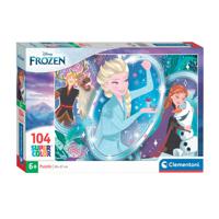 Clementoni Legpuzzel Super Color Frozen, 104st. - thumbnail