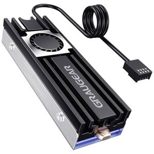 GRAUGEAR G-M2HS08-F koelsysteem voor computers M.2 NVMe SSD Luchtkoeler 2 cm Zwart