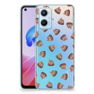 TPU bumper voor OPPO A96 | OPPO A76 Poep Emojis