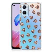 TPU bumper voor OPPO A96 | OPPO A76 Poep Emojis - thumbnail