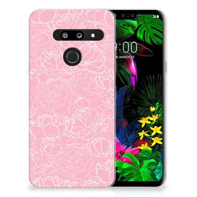 LG G8 Thinq TPU Case White Flowers