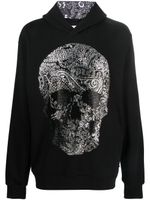 Philipp Plein hoodie à ornements strassés - Noir - thumbnail