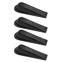 Orange85 Deurklem - Deurstopper - 4-delig - Binnen - Zwart - Deurvastzetter - Deurklemmer - Deurstop - Deurwig