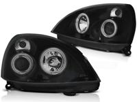 Tuning-Tec Koplampen dual halo rims RENAULT CLIO II 06 01-09 05 ANGEL EYES CCFL ZWART