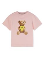 Palm Angels Kids t-shirt en coton à logo imprimé - Rose