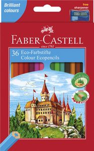 Faber Castell FC-120136 Kleurpotlood Faber-Castell Castle Zeskantig Karton Etui Met 36 Stuks