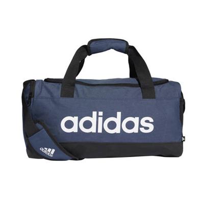 adidas Performance sporttas Linear Duffel S 25 L donkerblauw/zwart/wit