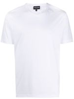 Giorgio Armani t-shirt à logo brodé - Blanc