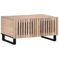 Salontafel 80x51x40 cm massief mangohout wit - thumbnail