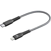 Cellularline Extreme USB Typ-C auf Lightning Kabel 15cm - mfi