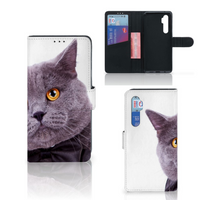 Xiaomi Mi Note 10 Lite Telefoonhoesje met Pasjes Kat - thumbnail