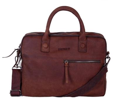 DSTRCT Wall Street Bravo 2-vaks Laptoptas 15,4 inch Brown DSTRCT Wall Street Bravo 2-vaks Laptoptas 15,4 inch Brown