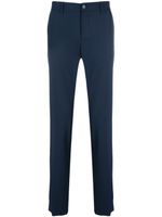 Patrizia Pepe pantalon de costume en coton à coupe droite - Bleu