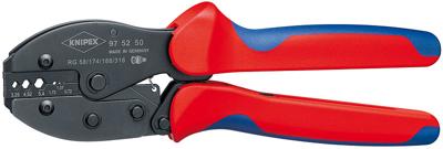 Knipex PreciForce 97 52 50 Krimptang Coax-connectoren BNC, TNC RG58, RG174, RG188, RG316