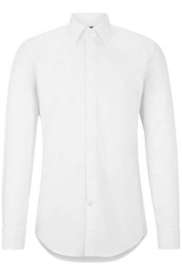 BOSS Slim Fit Gala shirt wit, Effen