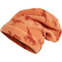 Playshoes fleece beanie dino's geel Maat