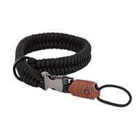 C-Rope Camera-polsband The Claw van handgevlochten paracord met snelsluitsysteem, Silent Black, One Size