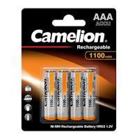 Camelion Batterij Micro AAA NI-MH 1,2 V / 1100 mAh 4 stuks in blister