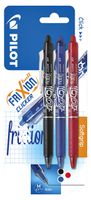 Rollerpen Pilot Frixion clicker assorti 0.35mm blister ÃƒÆ' 3 stuks - thumbnail