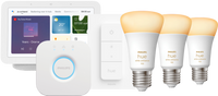 Philips Hue White Ambiance Starter Pack E27 3-pack + dimmer + Bridge + Google Nest Hub 2