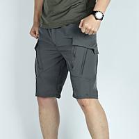 Voor heren Tactische korte broek Cargoshorts Korte broek Wandelshorts nappi Elastische taille Meerdere zakken Effen Draagbaar Knielengte Buiten Dagelijks KamperenWandelen Modieus Klassiek Zwart Groen Lightinthebox - thumbnail