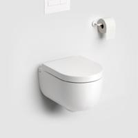 Toiletpot Hangend Clou Hammock 49x36.8x37.5cm Wandcloset Keramiek Diepspoel Mat Wit met Softclose Toiletbril