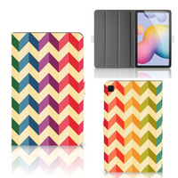 Samsung Galaxy Tab S6 Lite | S6 Lite (2022) Tablet Hoes Zigzag Multi Color