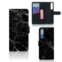Sony Xperia 1 II Bookcase Marmer Zwart - Origineel Cadeau Vader