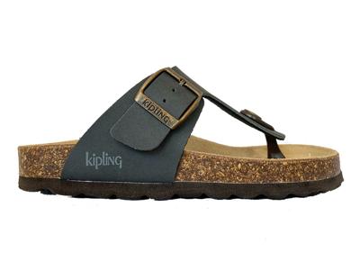 Grijze Kipling Slippers Juan 4 Dark Grey