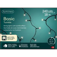 Kerstverlichting warm wit buiten 240 lampjes 1800 cm inclusief timer - thumbnail