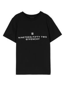 Givenchy Kids t-shirt en coton biologique à logo imprimé - Noir