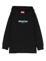 Diesel Kids hoodie à logo imprimé - Noir