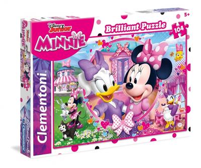 Clementoni puzzel Brilliant Puzzle Minnie 104 stukjes Clementoni puzzel Brilliant Puzzle Minnie 104 stukjes