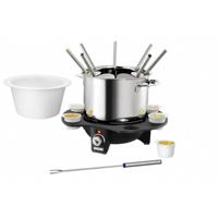 Unold Elegance Fondue 1000 W Met handmatige temperatuursinstelling RVS, Zwart - thumbnail