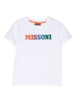 Missoni Kids t-shirt en coton à logo imprimé - Blanc - thumbnail