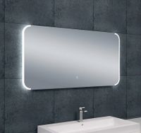 Badkamerspiegel Bracket | 120x60 cm | Rechthoekig | Directe en indirecte LED verlichting | Touch button | Met verwarming