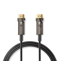 Nedis Ultra High Speed HDMI-kabel, AOC, HDMI-connector - HDMI-connector verguld, zwart, 10,0 m