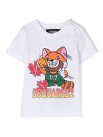 DSQUARED2 KIDS t-shirt en coton à imprimé graphique - Blanc