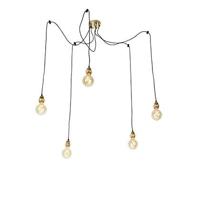 QAZQA Moderne hanglamp goud dimbaar - Cava 5