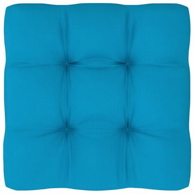 vidaXL Bankkussen pallet 50x50x10 cm blauw