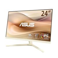 ASUS Eye Care VU249CFE-M 24 inch monitor (Full HD, 100Hz, Adaptive Sync, 15 Watt Power Delivery, USB-C met DP oude modus, HDMI, blauw lichtfilter, restherinnering, havermelk)