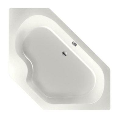 Ligbad Inbouw Xenz Menorca Hoekbad 1-2 Persoons Duobad 145x145x50cm Acryl Edelweiss Mat met Poten