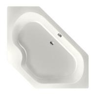 Ligbad Inbouw Xenz Menorca Hoekbad 1-2 Persoons Duobad 145x145x50cm Acryl Edelweiss Mat met Poten