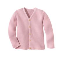 Gebreid jasje van biologisch katoen, turkoois 86/92