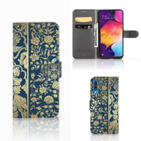 Samsung Galaxy A50 Hoesje Beige Flowers - thumbnail