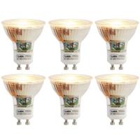 LUEDD Set van 6 GU10 LED lampen 3W 200 lm 2200K - thumbnail