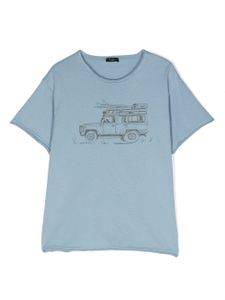 Il Gufo t-shirt en coton biologique - Bleu