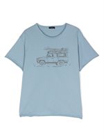 Il Gufo t-shirt en coton biologique - Bleu