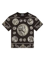 Dolce & Gabbana Kids t-shirt en coton à imprimé graphique - Marron - thumbnail